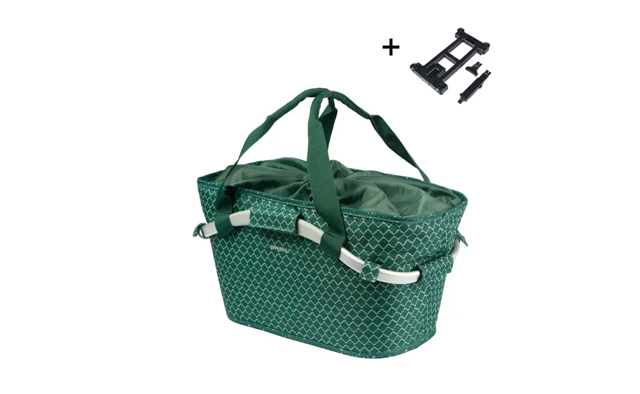 Basil Flair Carry All Rear Basket MIK, 22L, Green