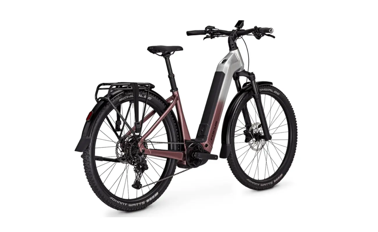Focus Aventura2 6.8 Wave Step-Through E-Bike 2026 – Silver/Mauve, 800Wh - Image 3